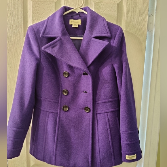 St.John’s Bay Women's Cashmere Blend Pea Coat Size S - Picture 5 of 10